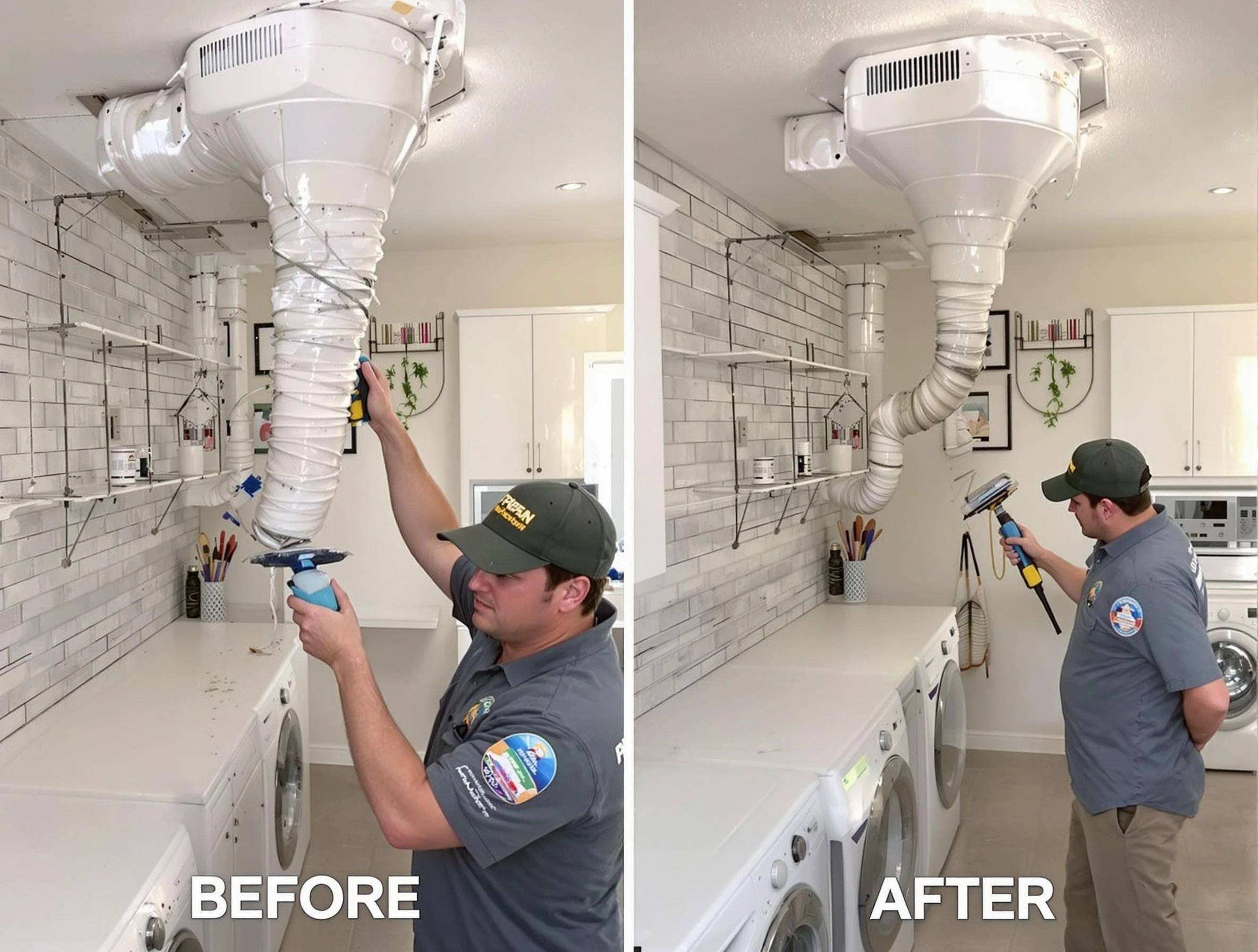 Professional dryer exhaust vent cleaning by Westford Dryer Vent Cleaning in Westford
