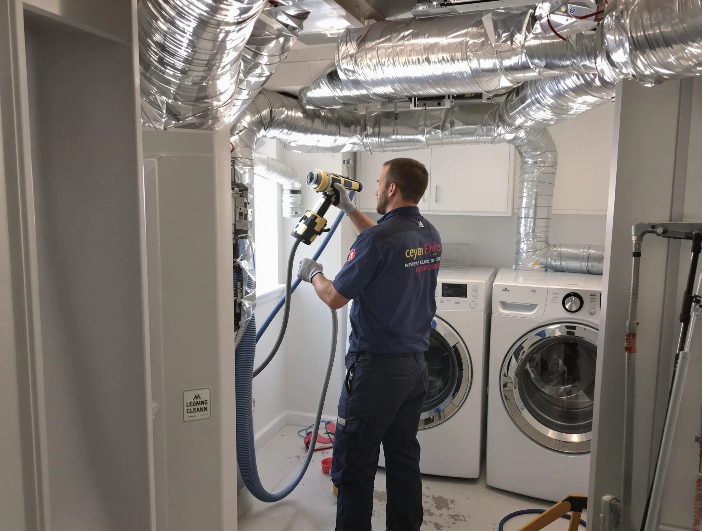 Westford Dryer Vent Cleaning specialist using advanced equipment for thorough duct cleaning in Westford